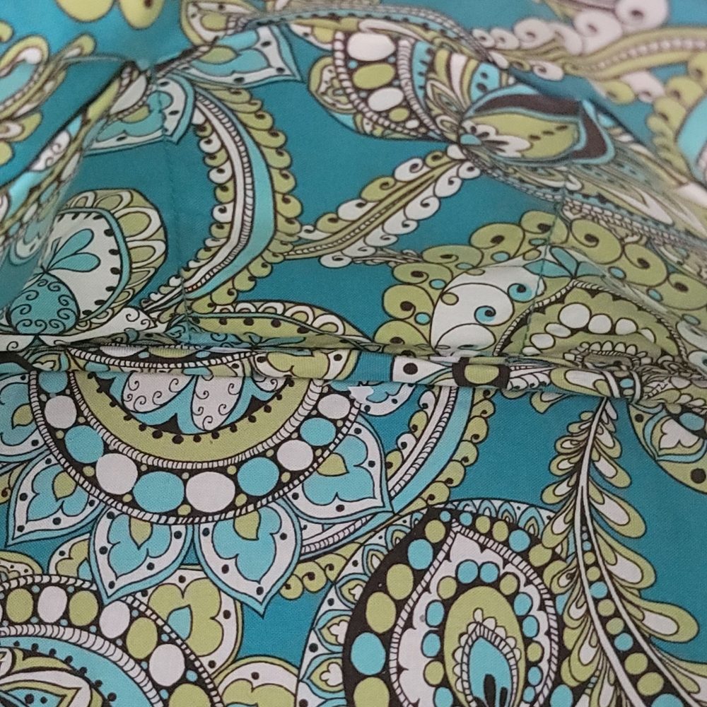 VERA BRADLEY Lola Small Bowler Satchel in Peacock Green Floral & Paisley - Picture 10 of 12